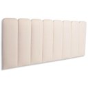 Ver imagem 1 de Cabeceira Queen Kit 8 Placas Modelo Arredondada - Suede Creme / Off White