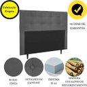 Ver imagem 4 de Cabeceira Estofada Cama Box Queen 160 Cm Cancún Suede:suede Cinza