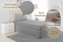 Ver imagem 3 de Protetor de Colchão Solteiro Impermeável Matelado Anti Ácaro 190x90 Cinza