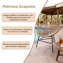 Ver imagem 2 de Poltrona Estilo Contemporaneo para Area Interna ou Externa Bege Acapulco