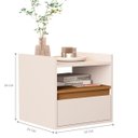 Ver imagem 3 de Mesa de Cabeceira Ravi Suspensa Off White Nature