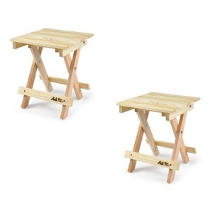 Kit 2 Banquetas Dobráveis para Jardim Pioneira