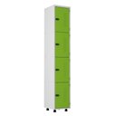 Ver imagem 1 de Armário Roupeiro Aço 4 Portas Academia Guarda Volume Verde