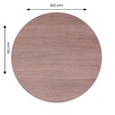 Ver imagem 4 de Mesa de Jantar Redonda 60 Cm Tampo Evora em Mdp Base Zeta