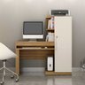 Mesa para Computador com Armário 1 Porta 1 Gaveta Office Valdemóveis Cinamomo/Off White - 1