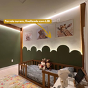 Ver imagem 4 de Ripa Módulo Nuvem 8 Placas Painel Parede Quarto Mdf 3mm:nuvem