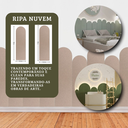 Ver imagem 3 de Ripa Módulo Nuvem 8 Placas Painel Parede Quarto Mdf 3mm:nuvem