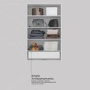 Ver mais imagens de Armário Multiuso Sapateira 2 Portas com Espelho e 1 Gaveta Austin - Branco