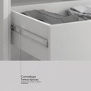 Ver imagem 5 de Armário Multiuso Sapateira 2 Portas com Espelho e 1 Gaveta Austin - Branco