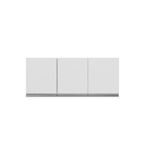 Armário Aéreo Branco P/ Cozinha Andreia 120cm C/ 3 Portas - Ajl Móveis