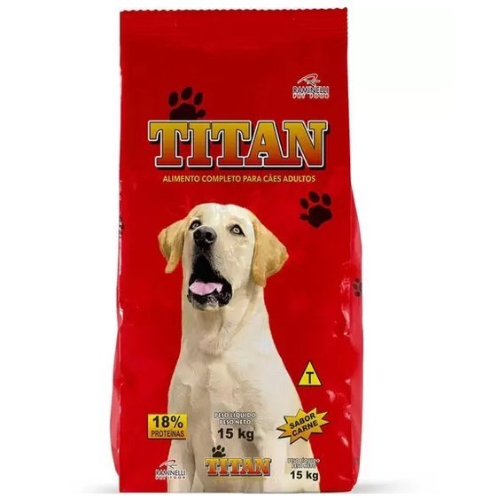 Ração Luck Dog Titan Sabor Carne para Cães Adultos - 15 Kg - 2