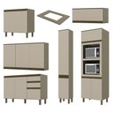 Ver imagem 3 de Cozinha Completa 6 Peças Connect Duna/cristal com Paneleiro - Móveis Henn