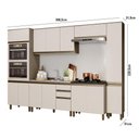 Ver imagem 5 de Cozinha Completa 6 Peças Connect Duna/cristal com Paneleiro - Móveis Henn
