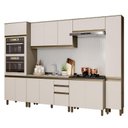Ver imagem 1 de Cozinha Completa 6 Peças Connect Duna/cristal com Paneleiro - Móveis Henn