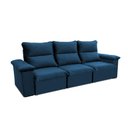 Ver imagem 5 de Sofá Retrátil Reclinável Paris 230cm Suede Velut com Molas no Assento - King House