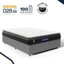Ver imagem 2 de Cama Box com Colchão Gazin de Espuma D28 Pillow Top Ortoblack Casal 138cm