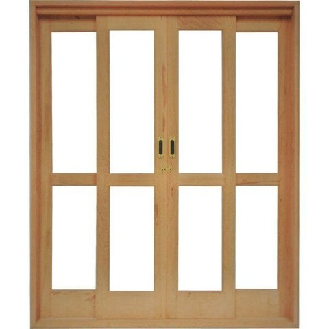 Porta de Correr Madeira 4 Folhas Madersilva 2,15mx1,60mx14cm