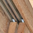 Ver imagem 4 de Porta de Correr Veneziana Madeira 6 Folhas Madersilva 2,15mx2,00mx15cm