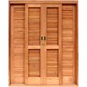 Porta de Correr Veneziana Madeira 6 Folhas Madersilva 2,15mx2,00mx15cm - 1