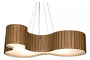 Ver imagem 1 de Lustre Pendente Anêmona 70cm – Madeira Amêndola, Design Orgânico, Bivolt
