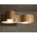 Ver imagem 2 de Lustre Pendente Anêmona 70cm – Madeira Amêndola, Design Orgânico, Bivolt