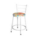 Ver imagem 4 de Jogo 4 Banquetas Baixa Para Cozinha Epoxi Branca Estofado Cerveja