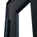 Ver imagem 2 de Porta Lambril de Alumínio Preto com Vidro e Puxador Cmc Classic L30 - Lado Direito - 2.10(a)x0.90(l)
