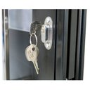 Ver imagem 3 de Porta Lambril de Alumínio Preto com Vidro e Puxador Cmc Classic L30 - Lado Direito - 2.10(a)x0.90(l)