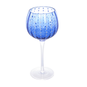 Ver imagem 1 de Cj 2 Tacas para Vinho de Vidro Orquidea Azul 450ml