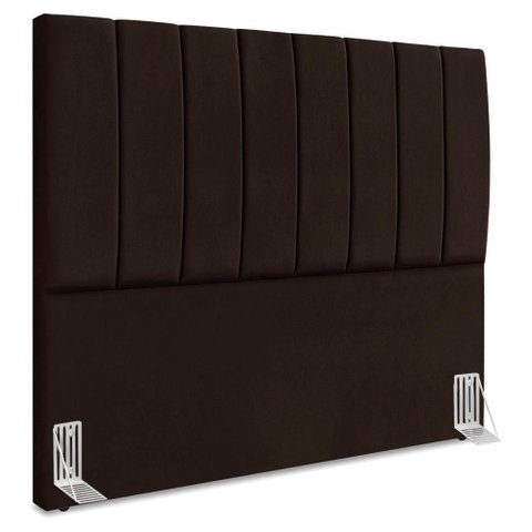 Cabeceira Casal 140 Cm com Frame Dalia Suede Marrom Artte