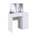 Ver imagem 3 de Penteadeira C/ Espelho 90,8cm 01 Porta e 02 Gavetas Pe090 Art In Móveis - Branco