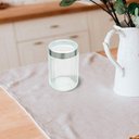 Ver imagem 5 de Pote de Vidro Porta Mantimentos Vidro com Tampa Inox para Grãos Cereais 1200ml 18cm Lyor