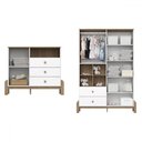Ver imagem 3 de Quarto de Bebê Completo Ternura 5 Portas 5 Gavetas Branco/jequitibá - Henn