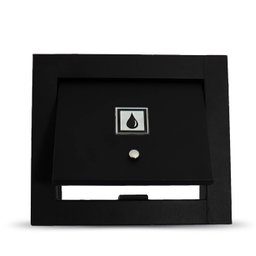 Kit Visor Água e Luz Para Muro - Preto Fosco - 3
