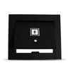 Kit Visor Água e Luz Para Muro - Preto Fosco - 5