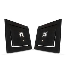 Kit Visor Água e Luz Para Muro - Preto Fosco - 1