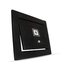 Kit Visor Água e Luz Para Muro - Preto Fosco - 9