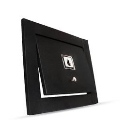 Kit Visor Água e Luz Para Muro - Preto Fosco - 8