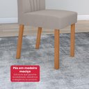 Ver imagem 6 de Conjunto Sala de Jantar Mesa Easy Tower 170x90cm Mdf/vidro com 6 Cadeira Armoni Veludo Liso