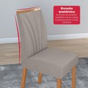 Ver imagem 7 de Conjunto Sala de Jantar Mesa Easy Tower 170x90cm Mdf/vidro com 6 Cadeira Armoni Veludo Liso