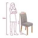 Ver imagem 3 de Conjunto Sala de Jantar Mesa Easy Tower 170x90cm Mdf/vidro com 6 Cadeira Armoni Veludo Liso