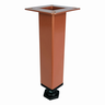4x Pé de Aço Regulável 10cm Rose Gold Quadrado para Móveis - 2