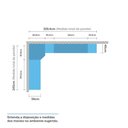 Ver imagem 5 de Guarda Roupa Casal De Canto Vidro Reflecta 9 Portas Crema