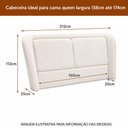Ver imagem 2 de Cama Japonesa Queen Haru com Cabeceira Blind Madeira Off White Sallar Home 176cm