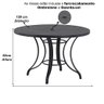 6 Cadeiras Ascoli Mesa Tampo Ripado Jardim, Área Externa, Piscina, Edícula Trama Original - 6