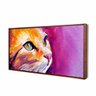 Quadro Decorativo Gato Abstrato 80X40Cm Slim Amadeirada B105 - 1