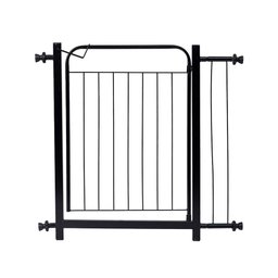 Portão Grade de Proteção para Pet e Bebê Com Trava Segurança Portas de 70 cm á 80 cm - Preto - 3