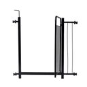 Ver imagem 4 de Portão Grade de Proteção para Pet e Bebê Com Trava Segurança Portas de 70 cm á 80 cm - Preto