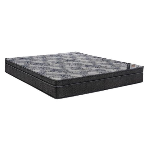 Colchão Casal Genki Kenko Molas Ensacadas Suede(1.38X1.88):PRETO