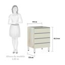 Ver imagem 2 de Balcão de Cozinha sem Tampo Gaveteiro 60cm 4 Gavetas Lis Luciane Móveis